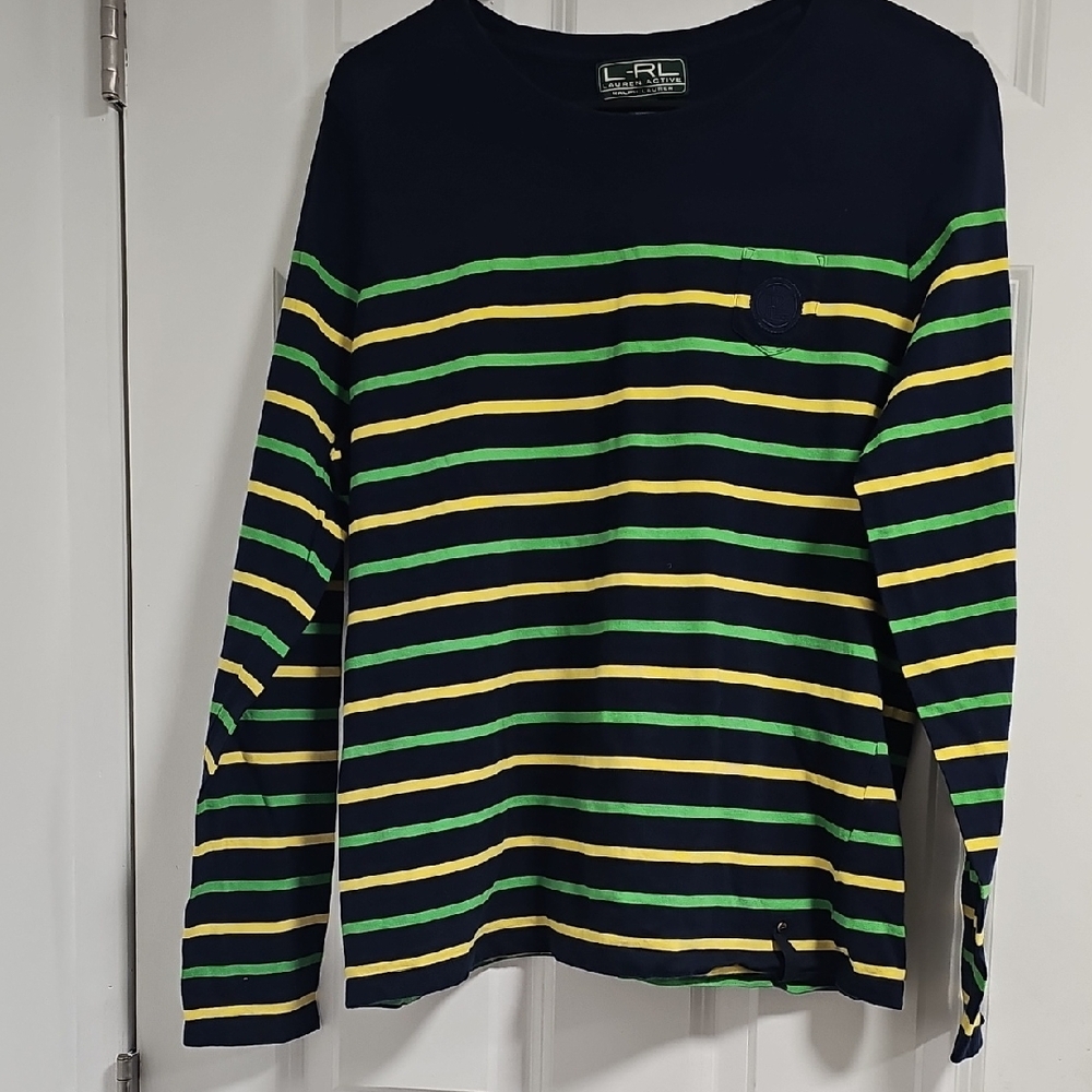 Lauren Ralph Lauren Navy Shirt - Picture 6 of 7
